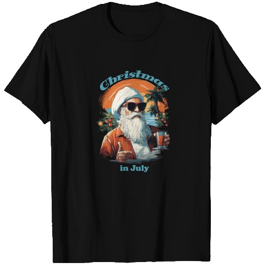Beachside Santa | "Christmas in July" Festive T Shirts