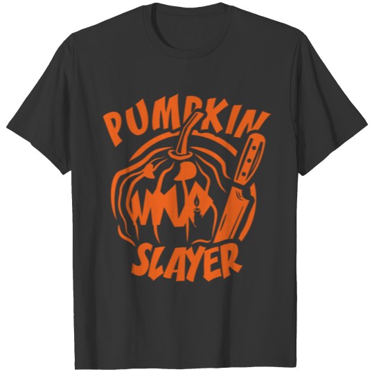 Pumpkin Slayer plain green T Shirts
