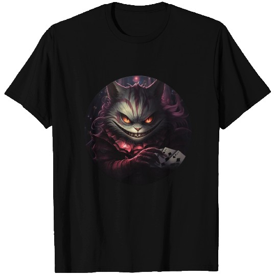 Cheshire Cat Playing Cards T Shirts