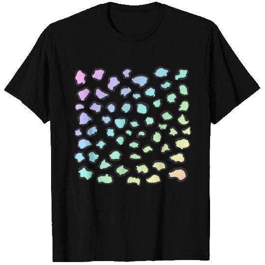 Pastel Rainbow Leopard Pattern gift T Shirts
