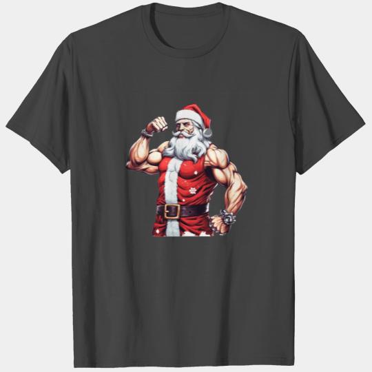 Ripped Santa: Christmas with Muscular Santa Claus T Shirts