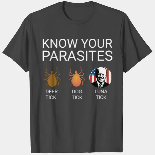 Know Your Parasites Anti Joe Biden T Shirts