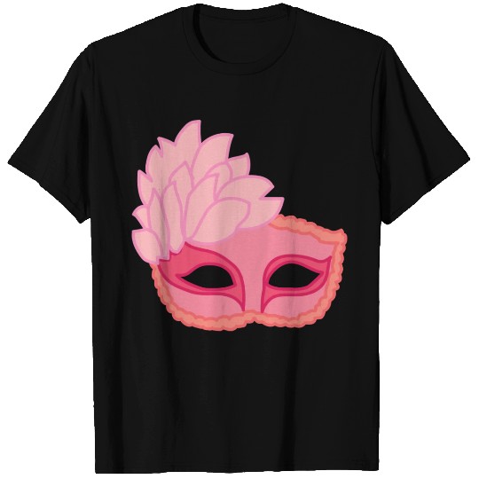 Pink Mardi Gras Mask T Shirts