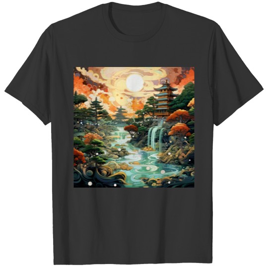 Japanese Style Abstract [Surreal Aesthetic] T Shirts