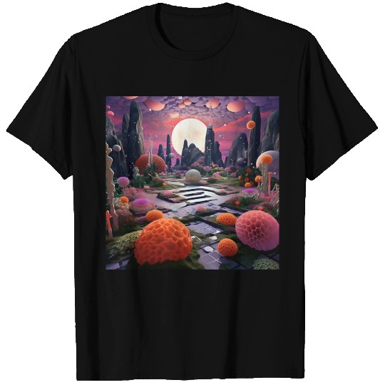 Visually Pleasing Moonlight Coral [Surreal Aesthet T Shirts