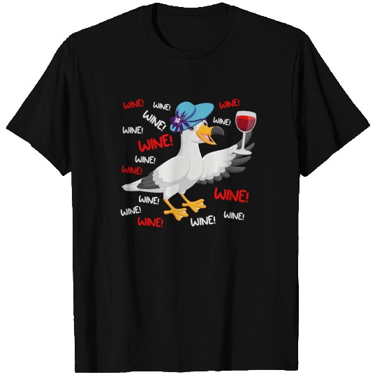 Seagull T Shirts Wine Lover North German Seagulls