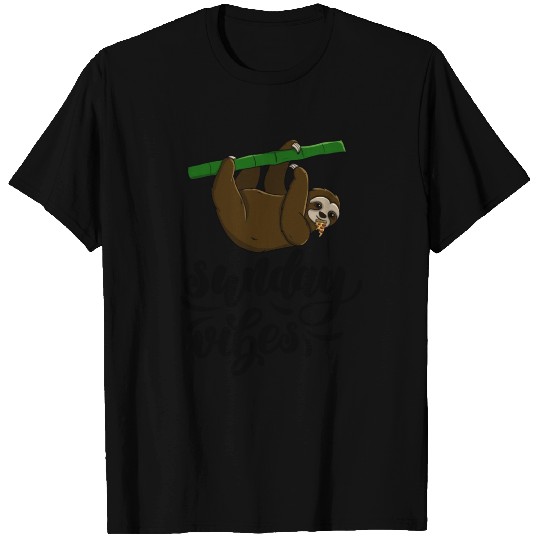 Sunday Vibes Sloth T Shirts