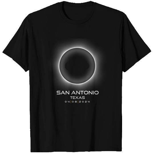 2024 San Antonio Texas Eclipse Souvenir Memento T Shirts