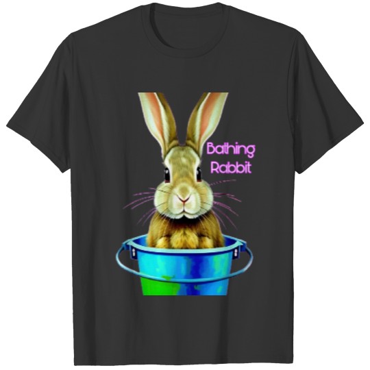 Rabbit in bucket T Shirts