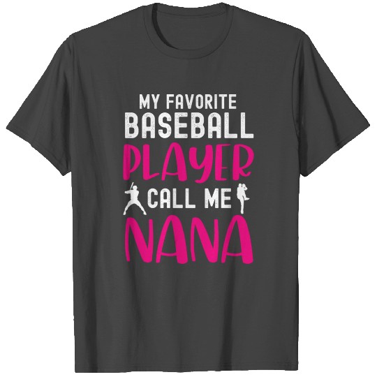 Funny Baseball Nana Design for women Mothers day T Shirts