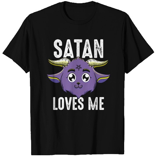 Satan Loves Me Baphomet Kawaii T Shirts