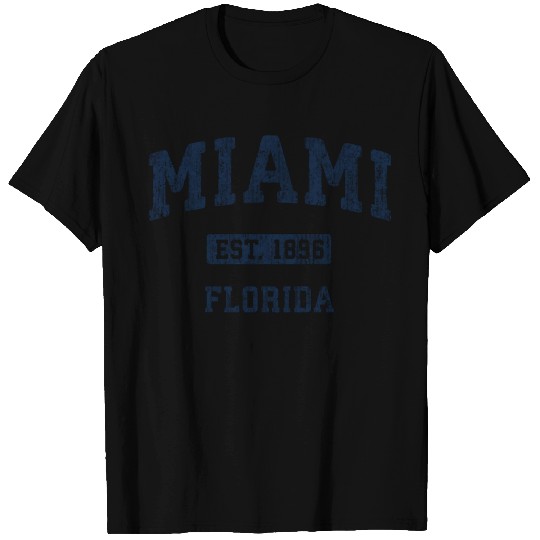 Miami Florida Fl Athletic Sports T Shirts