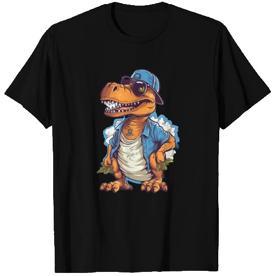 T-Rex Cartoon Style T Shirts