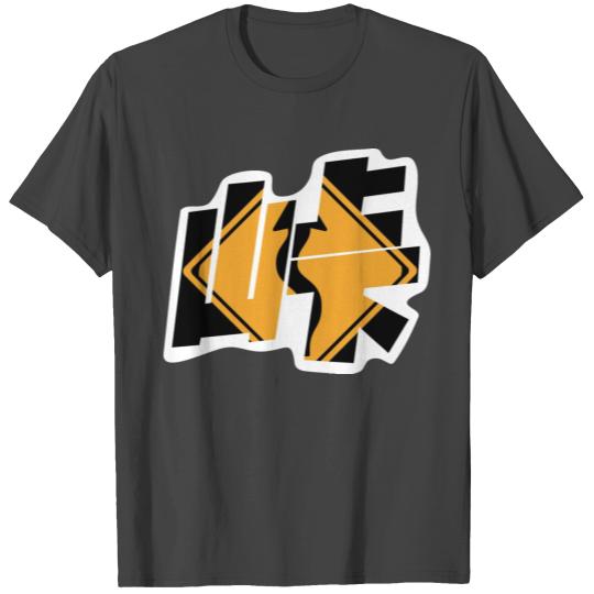 Touge Kanji Graffity Traffic Sign T Shirts