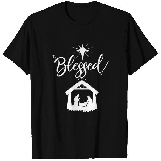 Christian Blessed Jesus Nativity Scene Faith T Shirts