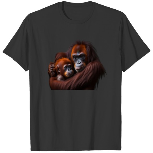 Baby Orangutan and mother T Shirts