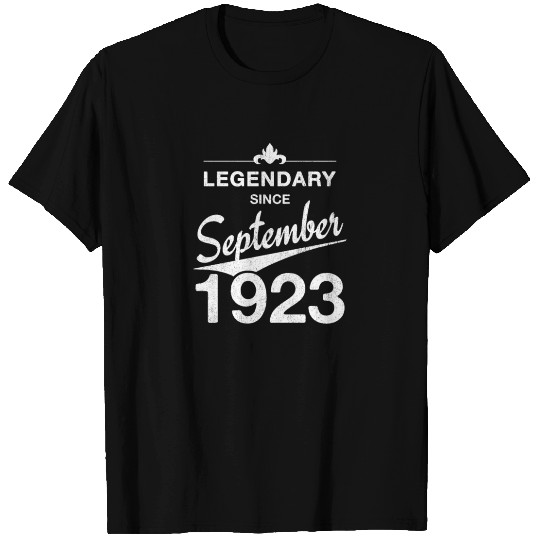 100th Birthday 100 Year Old Born September 1923 T Shirts