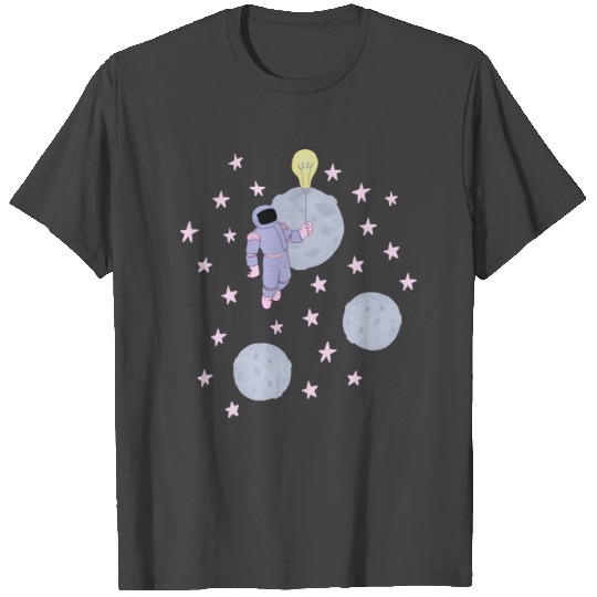 Lavender Astronaut In Space T Shirts