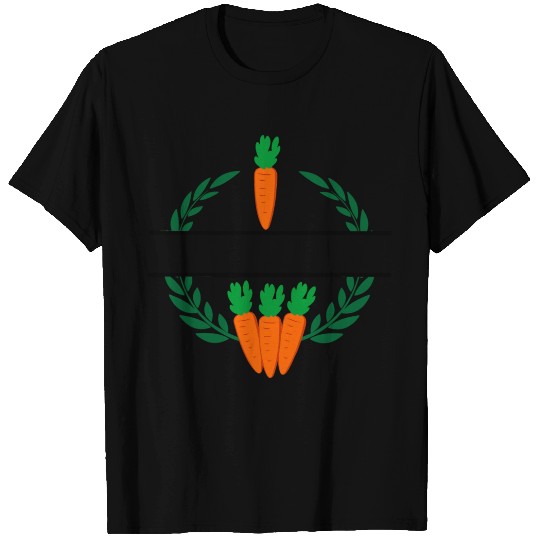 Carrots in laurel wreath with orange carrots T Shirts