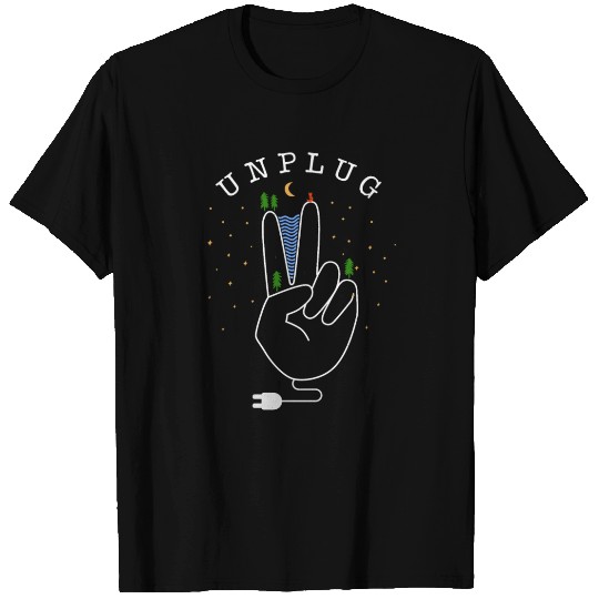 Unplug - nature, forest and mountains T Shirts