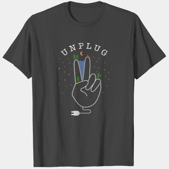 Unplug - nature, forest and mountains T Shirts