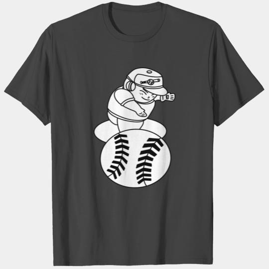 Kawaii Chibi Baseball Pitcher T Shirts