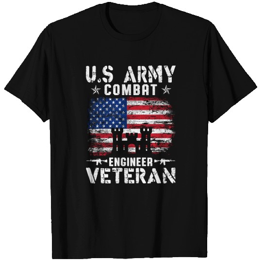 US Army Combat Engineer Veteran T Shirts