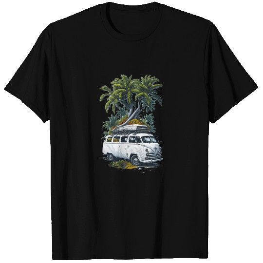 Travel Car caravan Summer Coco Tree T Shirts