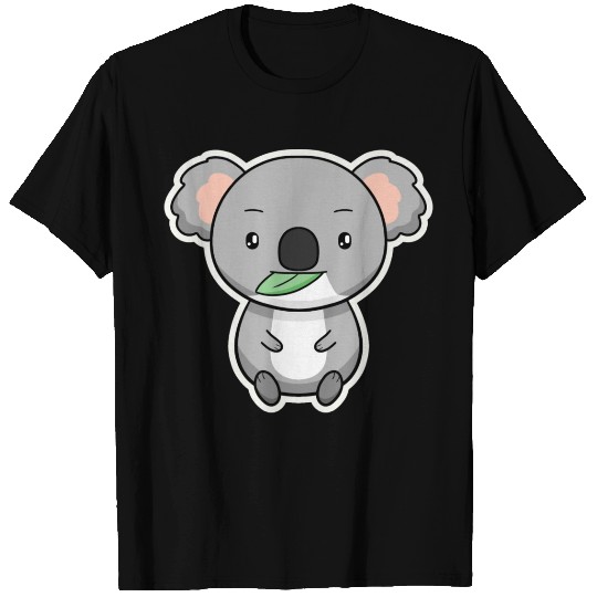 Koala Cute Kawaii Drawing Australia Lover T Shirts