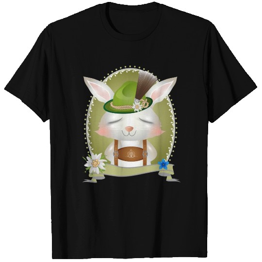 small rabbit in costume with hat and leather pants T Shirts
