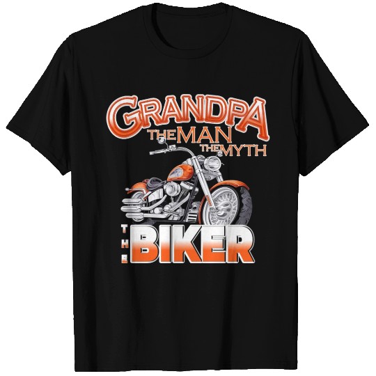 Grandpa Motorcycle Saying T Shirts