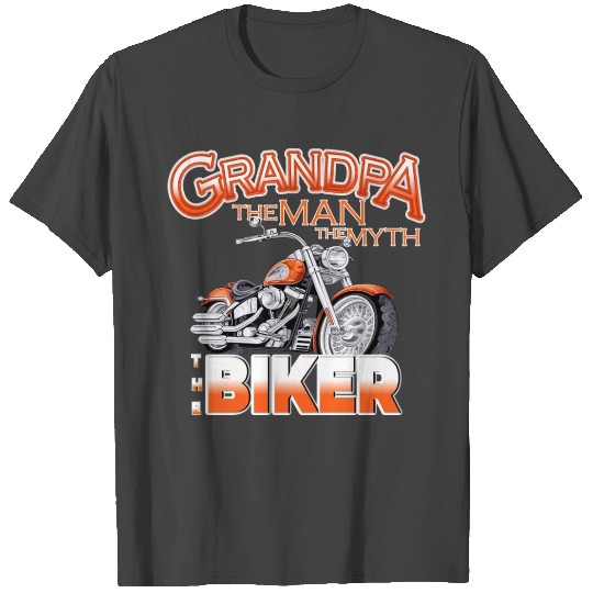 Grandpa Motorcycle Saying T Shirts