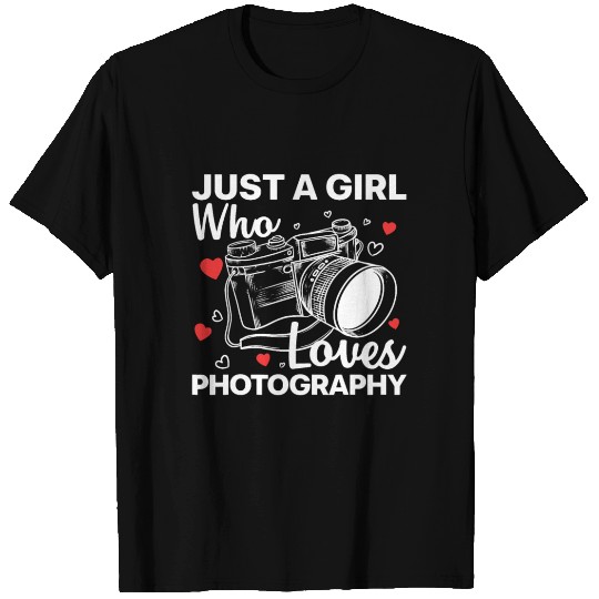 Photography Art For Women Girl Photographer Camera T Shirts