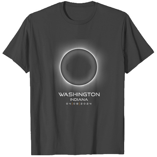 2024 Washington Indiana Eclipse Souvenir Memento T Shirts