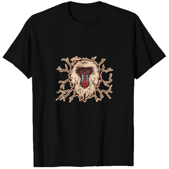 Baboon Monkey Face T Shirts