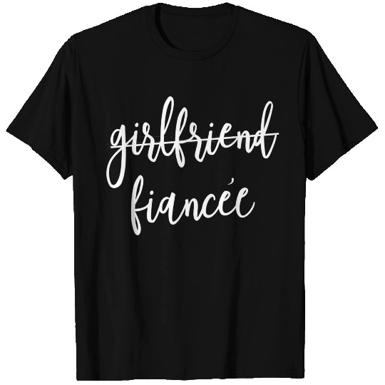 Girlfriend Fiancee Script Wedding Party T Shirts