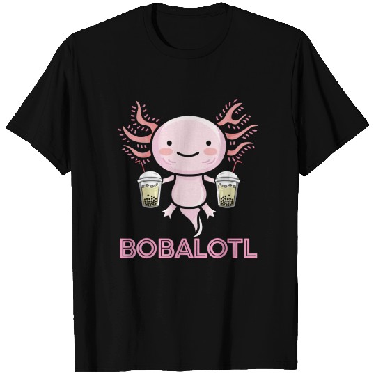 Bobalotl Axolotl Boba Tea T Shirts
