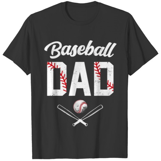 Baseball Dad Happy Fathers Day Daddy Baseball Hat T Shirts