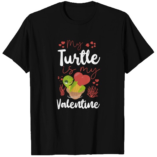 Sea Turtle Tortoise Valentines Day T Shirts
