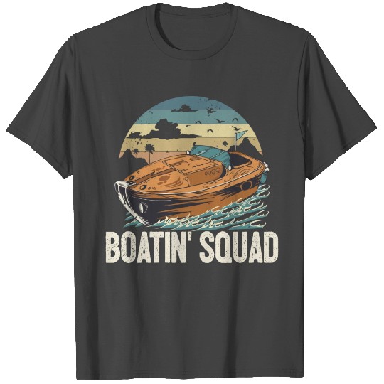 Motorboating Crew Pontoon Boatin Squad Lake Life T Shirts