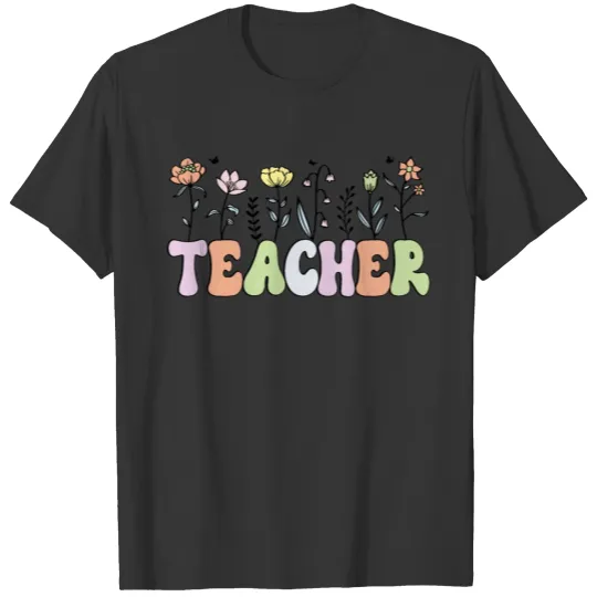 Teacher Wildflower T Shirts
