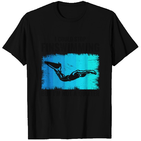 Finswimming Fin Swimming Swimmer Swim Water sport T Shirts
