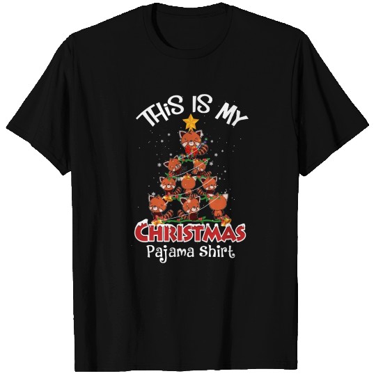 This Is My Christmas Pajama Red Panda Christmas T Shirts