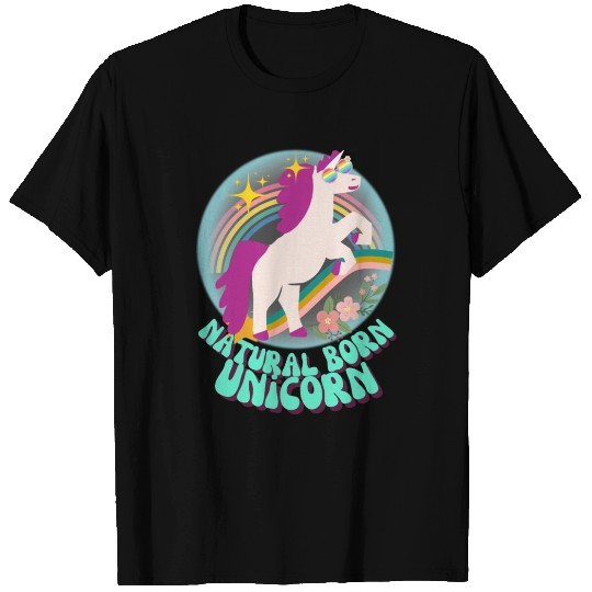 Unicorn Kids Natural Born Unicorn T Shirts