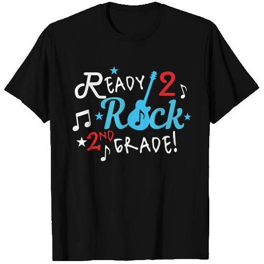 Ready To Rock 2nd Grade Guitar Theme Boy T Shirts