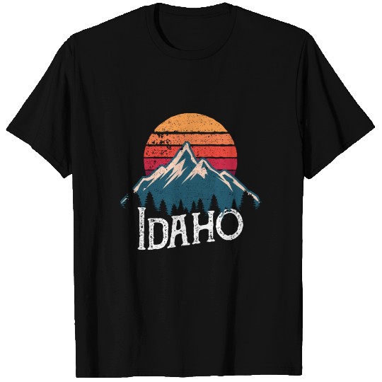 Idaho Id Moains Outdoor Wildness T Shirts