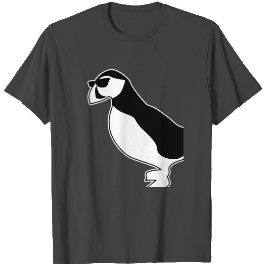 Puffin With Sunglasses Parrot Divers T Shirts