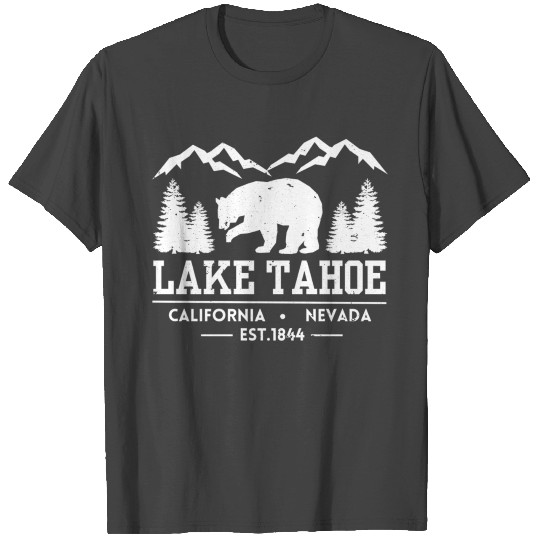 Lake Tahoe - California Grizzly Bear Mountains T Shirts
