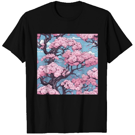 Anime Euphoria: Fantasy Cherry Blossom Dreamscape T Shirts