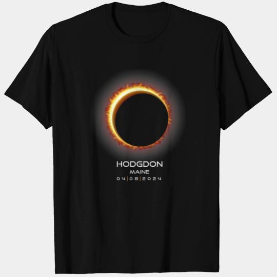 2024 Hodgdon Maine Eclipse Memento Souvenir April T Shirts